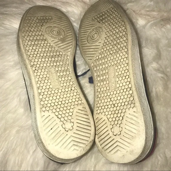 🎉 HP! Rare! PATRICK Navy Leather Sneakers - EUC! - Picture 8 of 9